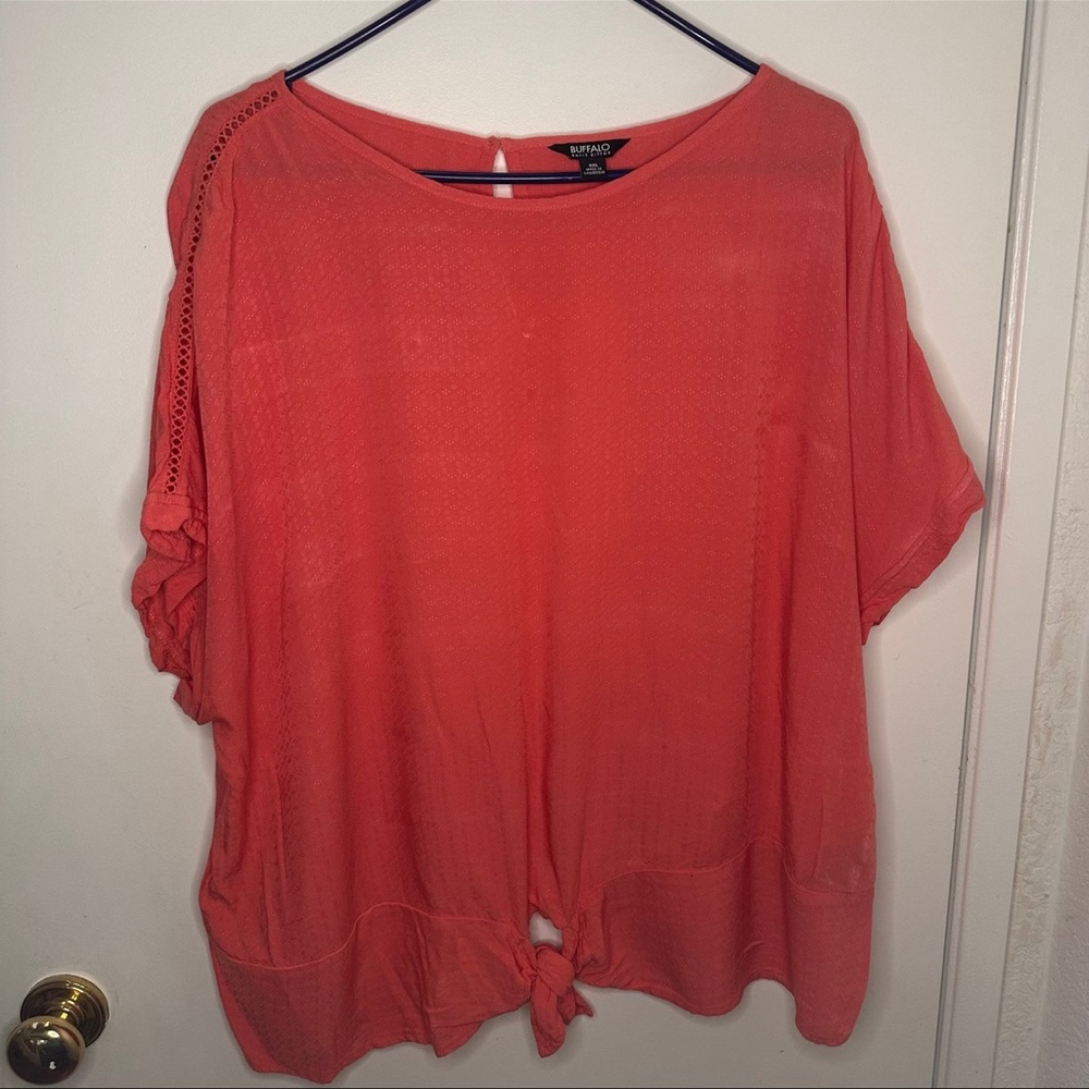 Tie front blouse